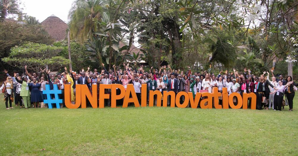 UNFPA colleagues from across Africa and the Middle East celebrate innovation at the Innovation Forum to End Harmful Practices in Nairobi