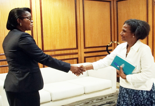 During her visit, the RD met with the Vice President of Gabon, HE Mrs. Rose Christiane Ossouka Raponda