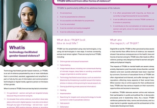 Brochure: What is technology-facilitated gender-based violence?