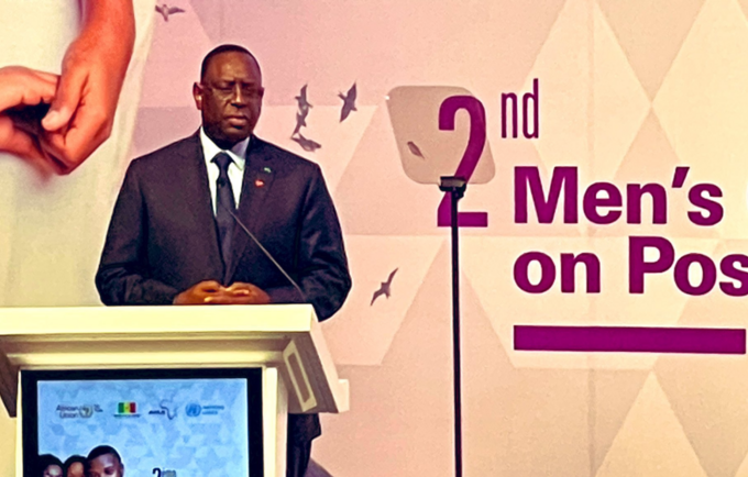 President Macky Sall of Senegal calls for affirmative action against violence against women and girls at AU’s Men's Conference o
