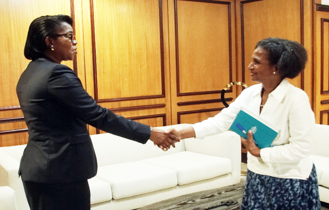 During her visit, the RD met with the Vice President of Gabon, HE Mrs. Rose Christiane Ossouka Raponda