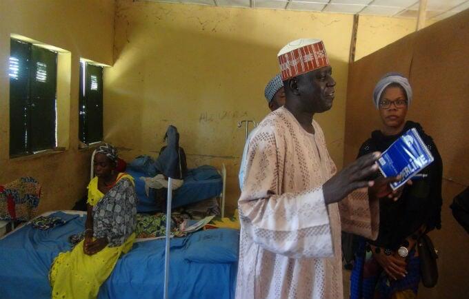 Ms Minott visiting a Yobe health facility