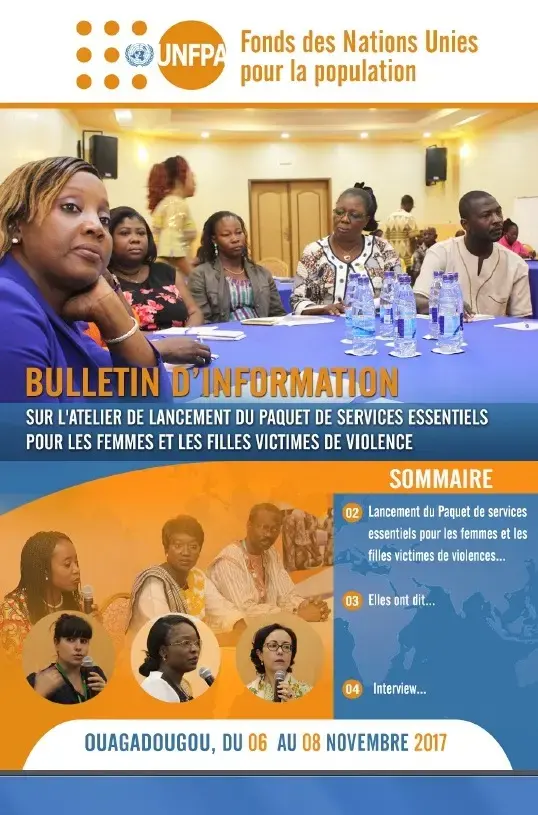 Bulletin de l'atelier de lancement du Paquet de services essentiels pour les femmes et les filles victimes de violences