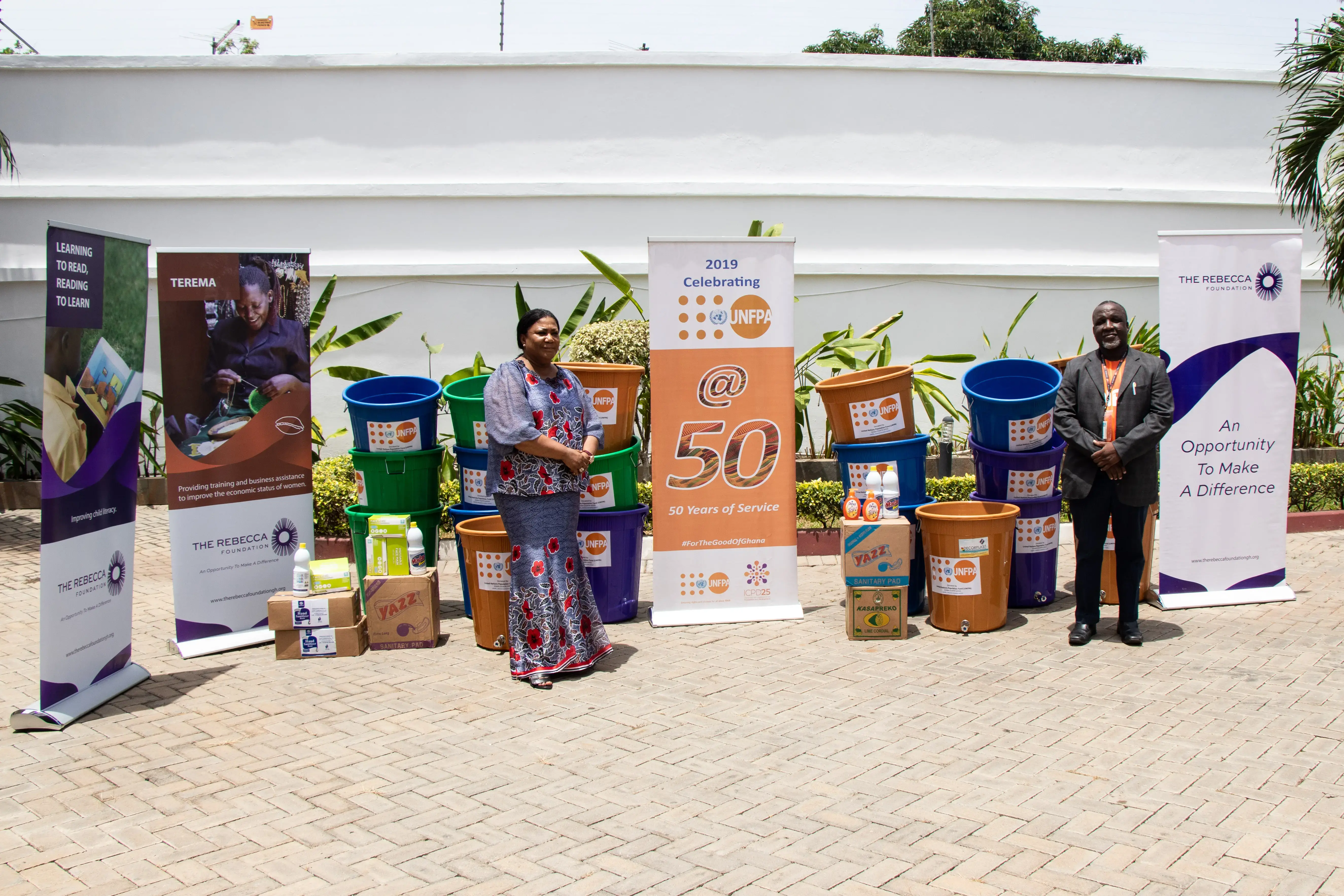 UNFPA Ghana responds to Relief Boxes Challenge launched by the First Lady of Ghana