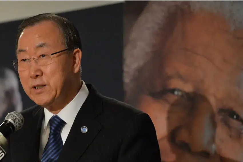 UN chief attends memorial service for Mandela in South Africa