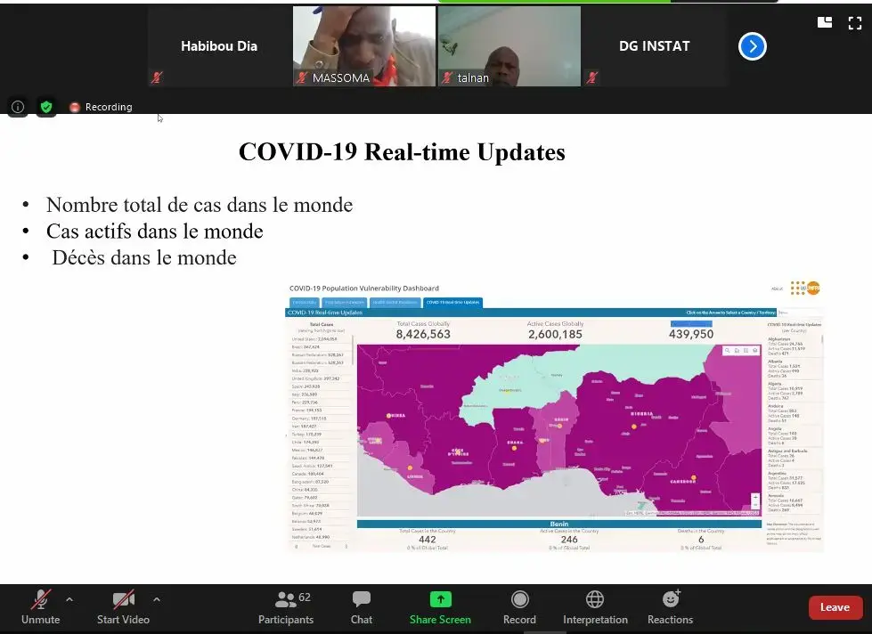 Impact of COVID-19 on General Population and Housing Census in West and Central Africa 