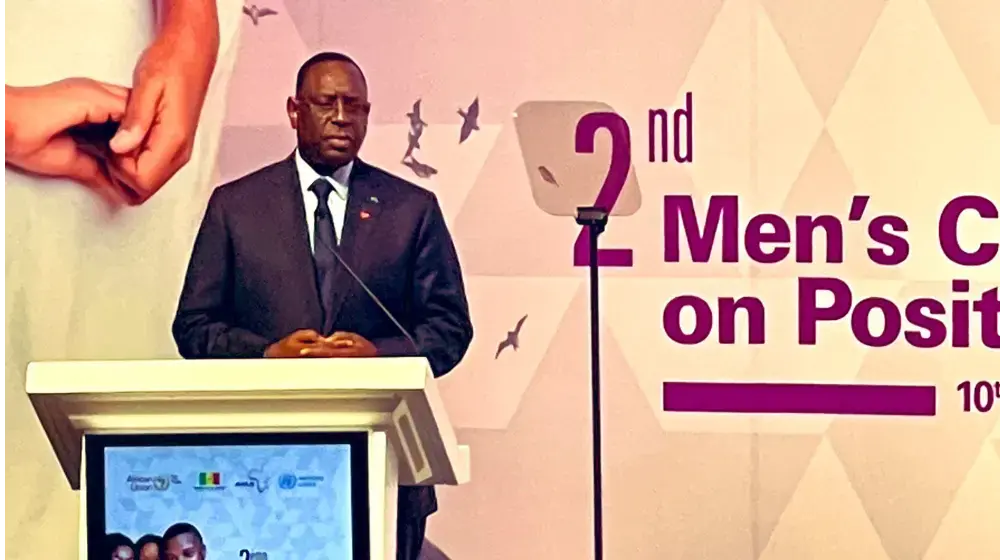 Le président Macky Sall du Sénégal en appelle à un engagement affirmé contre la violence à l'égard des femmes et des filles lors de la Conférence des hommes de l'UA sur la masculinité positive