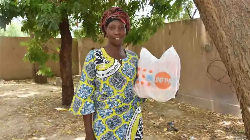 Hommel Adeline, la survivante de la fistule au Tchad, dont la vie a été transformée grâce à la chirurgie réparatrice au centre national de traitement de fistule de Ndjamena, appuyé par UNFPA