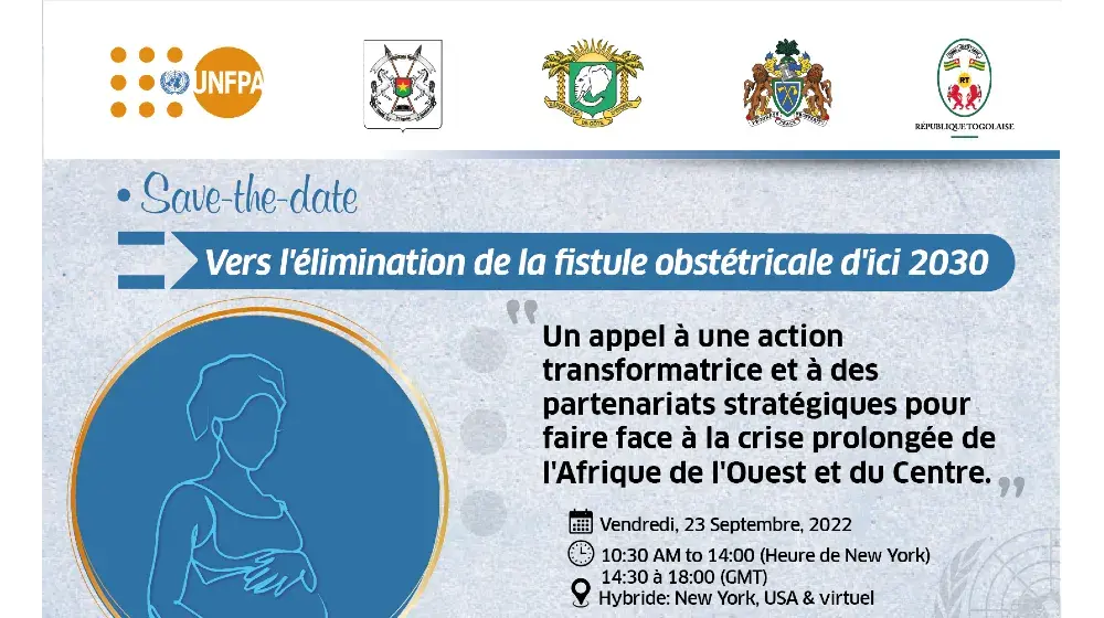 Vers l'élimination de la fistule obstétricale d'ici 2030 : un appel à une action transformatrice et à des partenariats stratégiques pour faire face à la crise prolongée en Afrique de l'Ouest et du Centre.