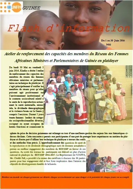 Flash d'information de l'UNFPA en Guinée