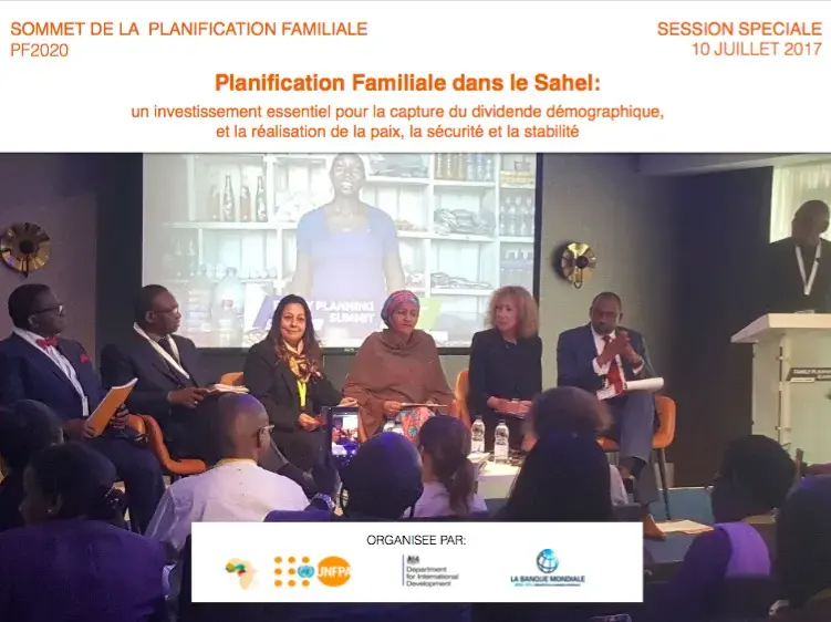 Planification Familiale dans le Sahel:  un investissement essentiel pour la capture du dividende démographique, et la réalisation de la paix, la sécurité et la stabilité 