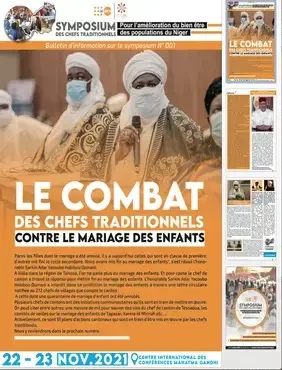 #Niger : la lutte contre le mariage des enfants, Le Président de la République demande aux chefs traditionnels de s'engager davantage 