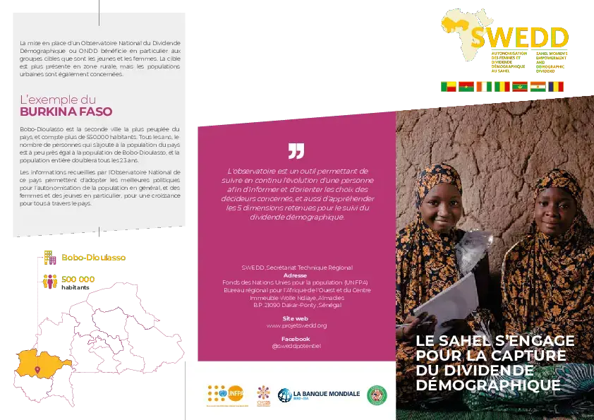 Le Sahel s'engage pour la capture du Dividende Démografique