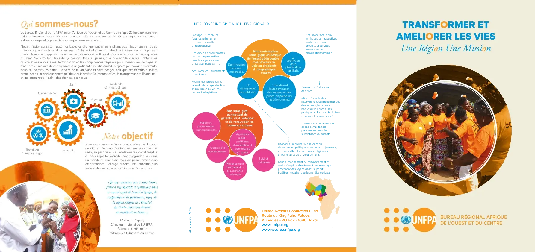 Sommaire exécutif du rapport annuel UNFPA Afrique de l'Ouest et du Centre 2015