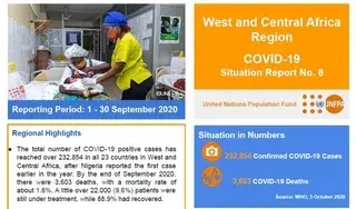 West and Central Africa Region COVID-19 Situation Report No. 8